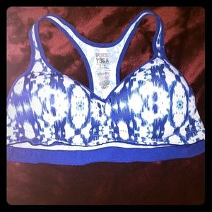 Victorias secret pink yoga push up bra size medium